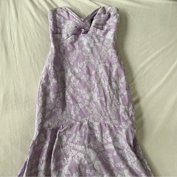 BHLDN Monique Lhuillier lilac Jenner Dress Wedding Guest Dress - Picture 2 of 6